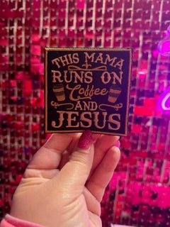 Mama Jesus and Coffee Iron On Patch - My Vinyl Craft