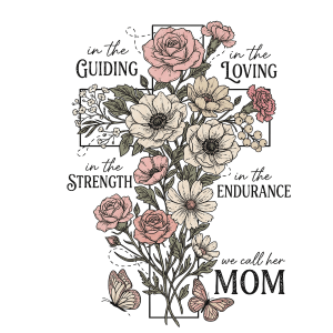 MD1 - Faith Mom Cross DTF Transfer - My Vinyl Craft