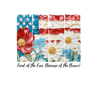 MD3 - USA Flowers DTF Transfer - My Vinyl Craft