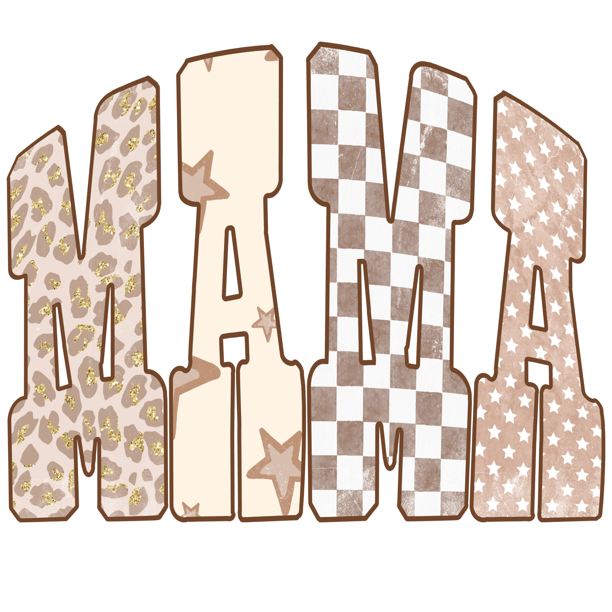 MD6 - Mama Neutral DTF Transfer - My Vinyl Craft