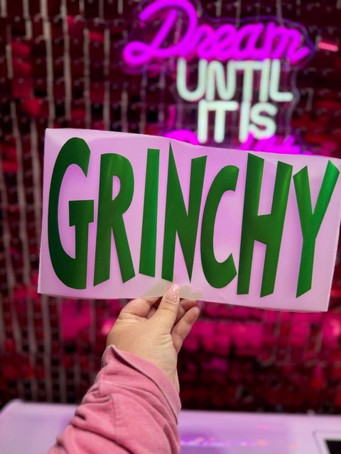 Metallic Grinchy Puff HTV **PRE - ORDER** - My Vinyl Craft