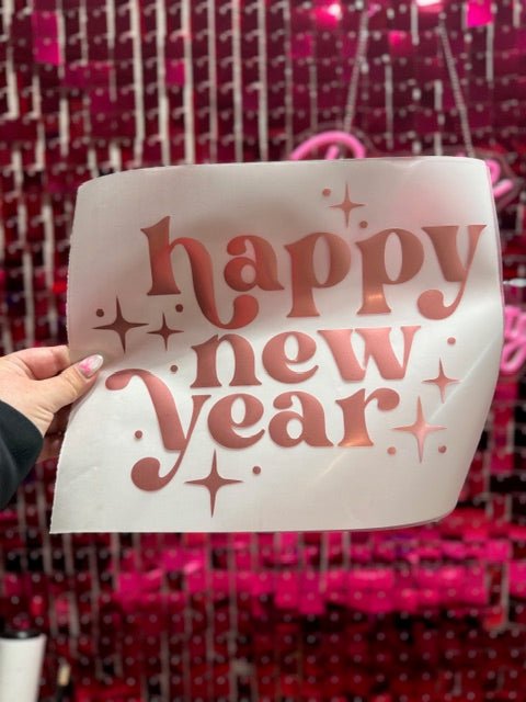 Metallic New Year Puff HTV Transfer **Pre - Order** - My Vinyl Craft