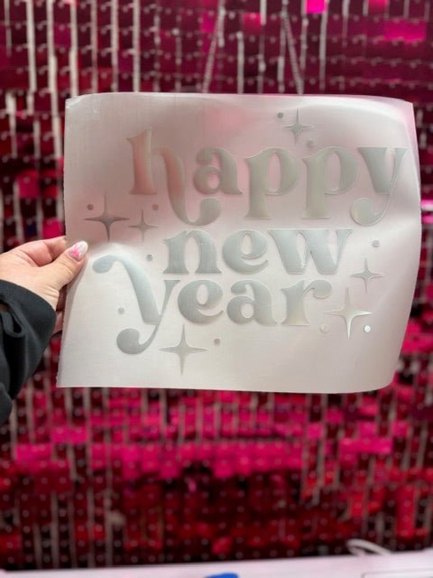 Metallic New Year Puff HTV Transfer **Pre - Order** - My Vinyl Craft