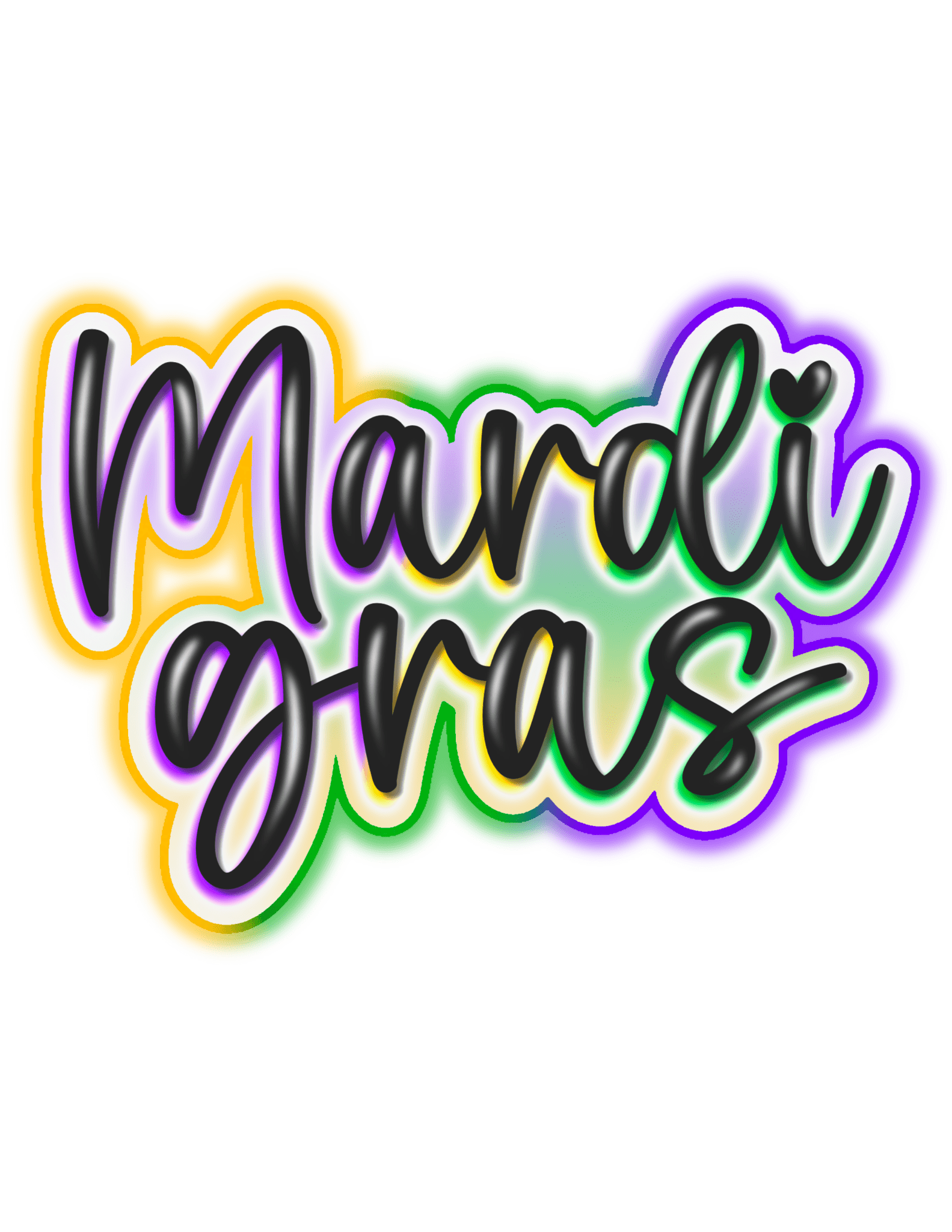 MG3 - Mardi Airbrush DTF Transfer - My Vinyl Craft