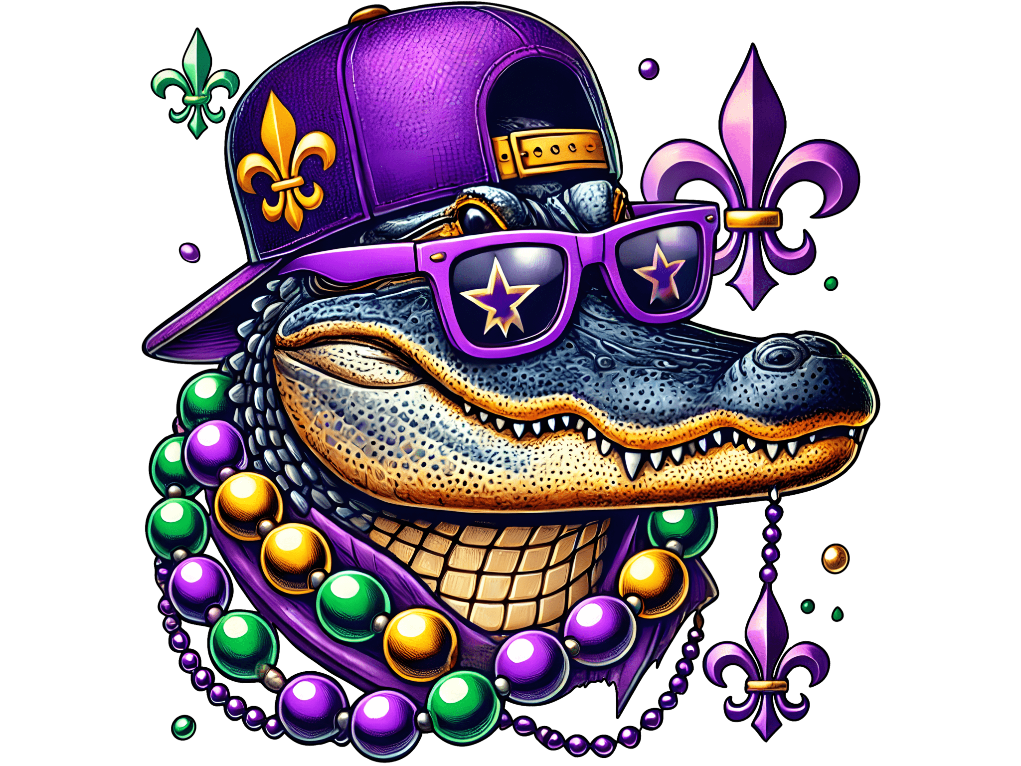 MG8 - Party Gator DTF Transfer - My Vinyl Craft