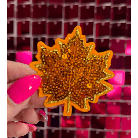 Mini Leafs Iron On Patch - My Vinyl Craft