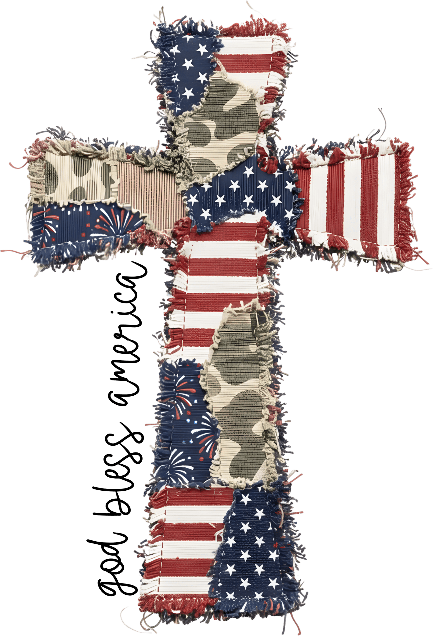 MM4 - One Nation Faux DTF Transfer - My Vinyl Craft
