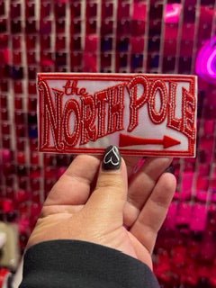 North Pole Iron On Patch - My Vinyl Craft