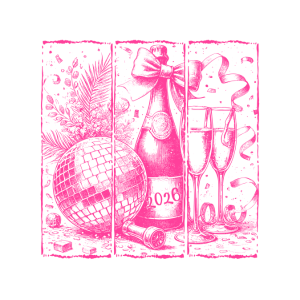 NY10 - New Year Blocks DTF Transfer - My Vinyl Craft