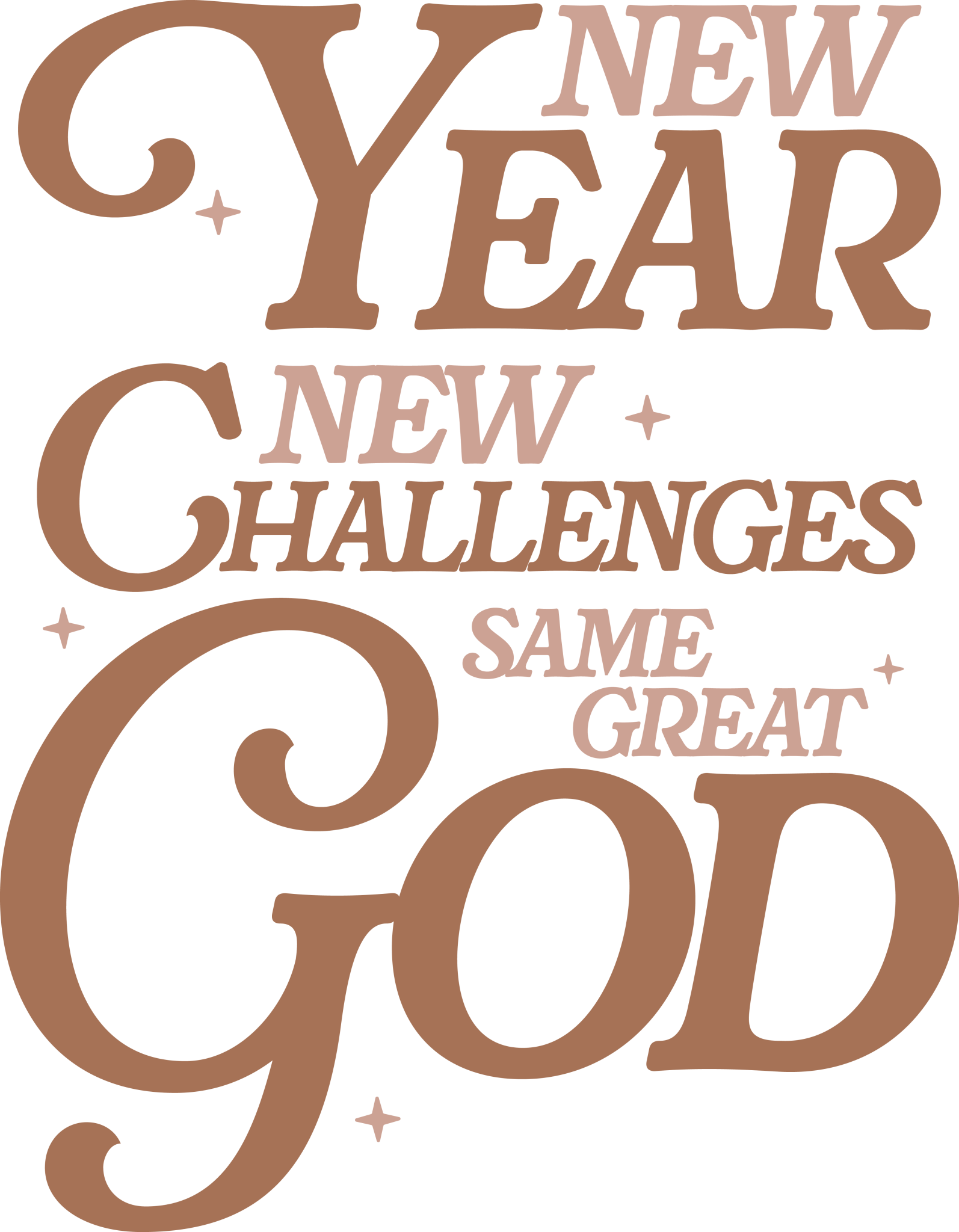 NY11 - New Year Same God DTF Transfer - My Vinyl Craft