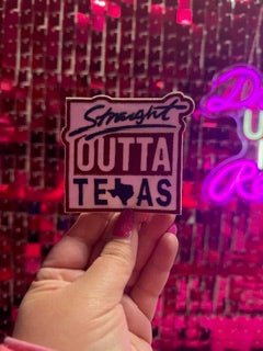 Outta Texas Iron On Patch - My Vinyl Craft