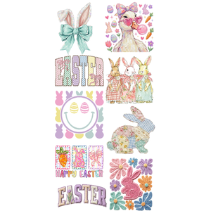 Pastel Easter Pre - Made DTF Gangsheet - My Vinyl Craft