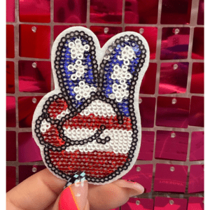 Peace RWB Iron On Patch - My Vinyl Craft