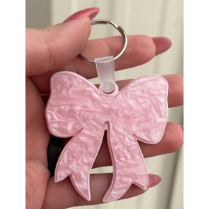 Pearl Bow Keychain - My Vinyl Craft