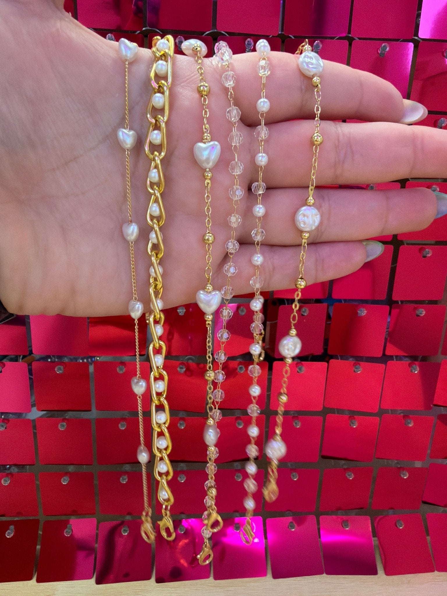 Pearl Collection Hat Chains - My Vinyl Craft