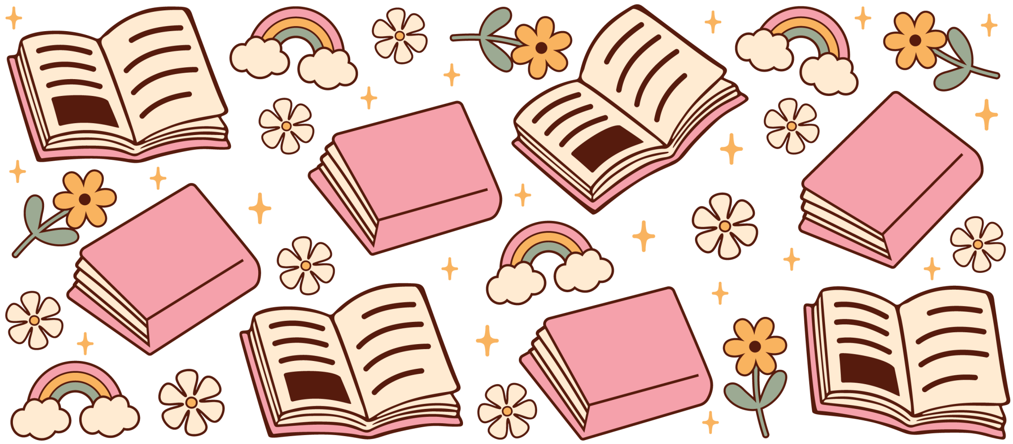 Pink Book UV DTF Cup Wrap - My Vinyl Craft