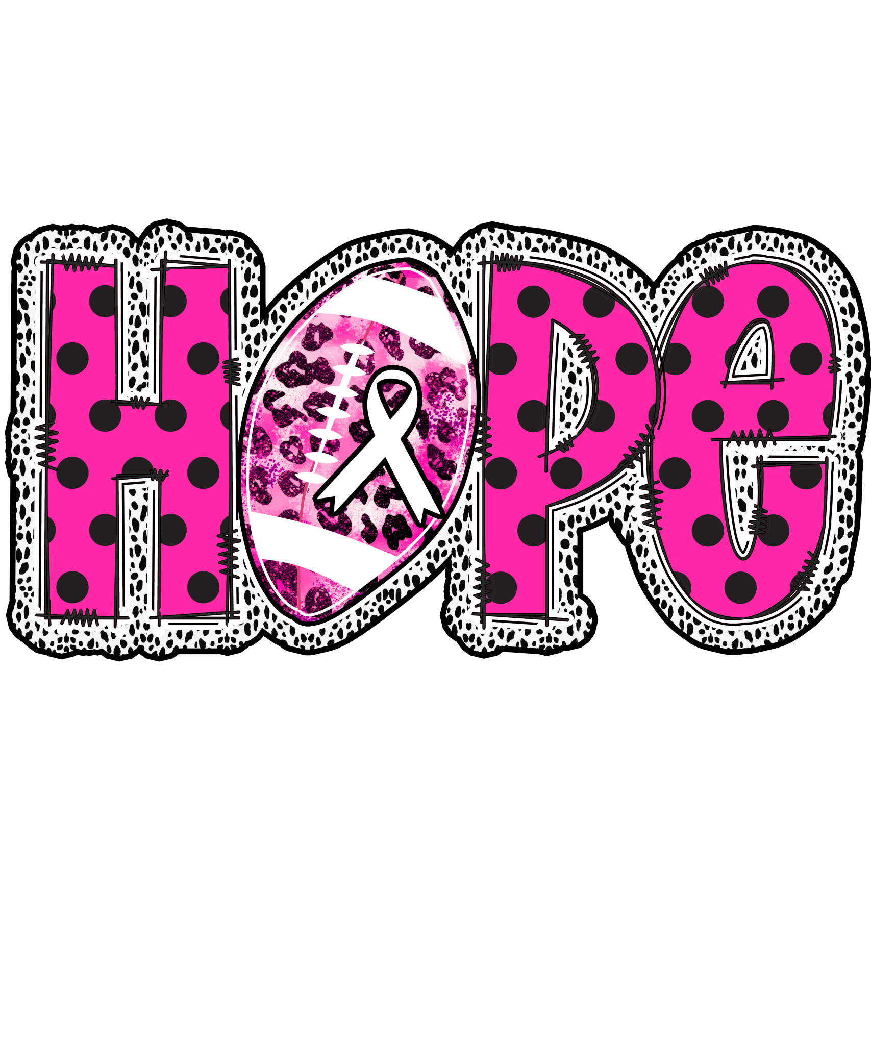 PO12 - Hope Pink Out DTF Transfer - My Vinyl Craft