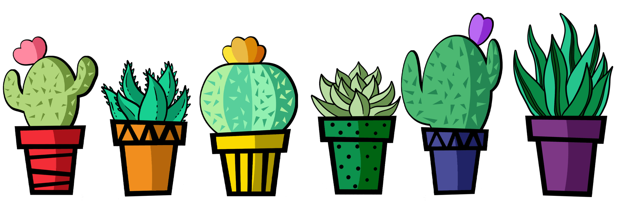 PR3 - Rainbow Cactus DTF Transfer - My Vinyl Craft