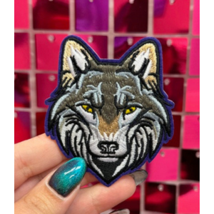 Purple Coyote Iron On Patch - My Vinyl Craft
