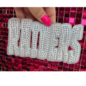 Raiders Oversize Hat Rhinestone Transfer - My Vinyl Craft