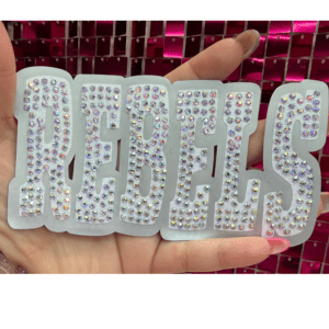 Rebels Oversize Hat Rhinestone Transfer - My Vinyl Craft