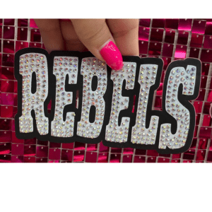 Rebels Oversize Hat Rhinestone Transfer - My Vinyl Craft