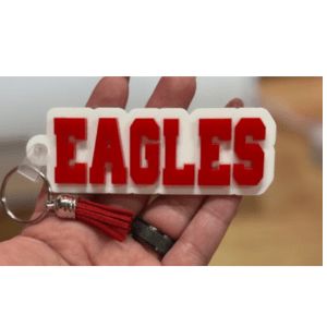 Red Eagles Acrylic Keychain - My Vinyl Craft