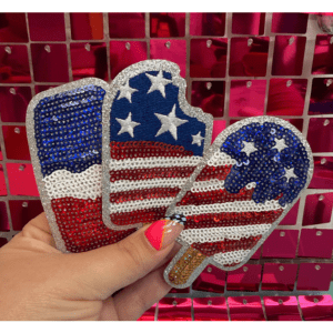 RWB Popsicle Iron On Patch - My Vinyl Craft