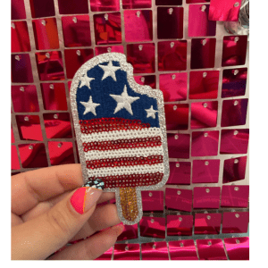 RWB Popsicle Iron On Patch - My Vinyl Craft