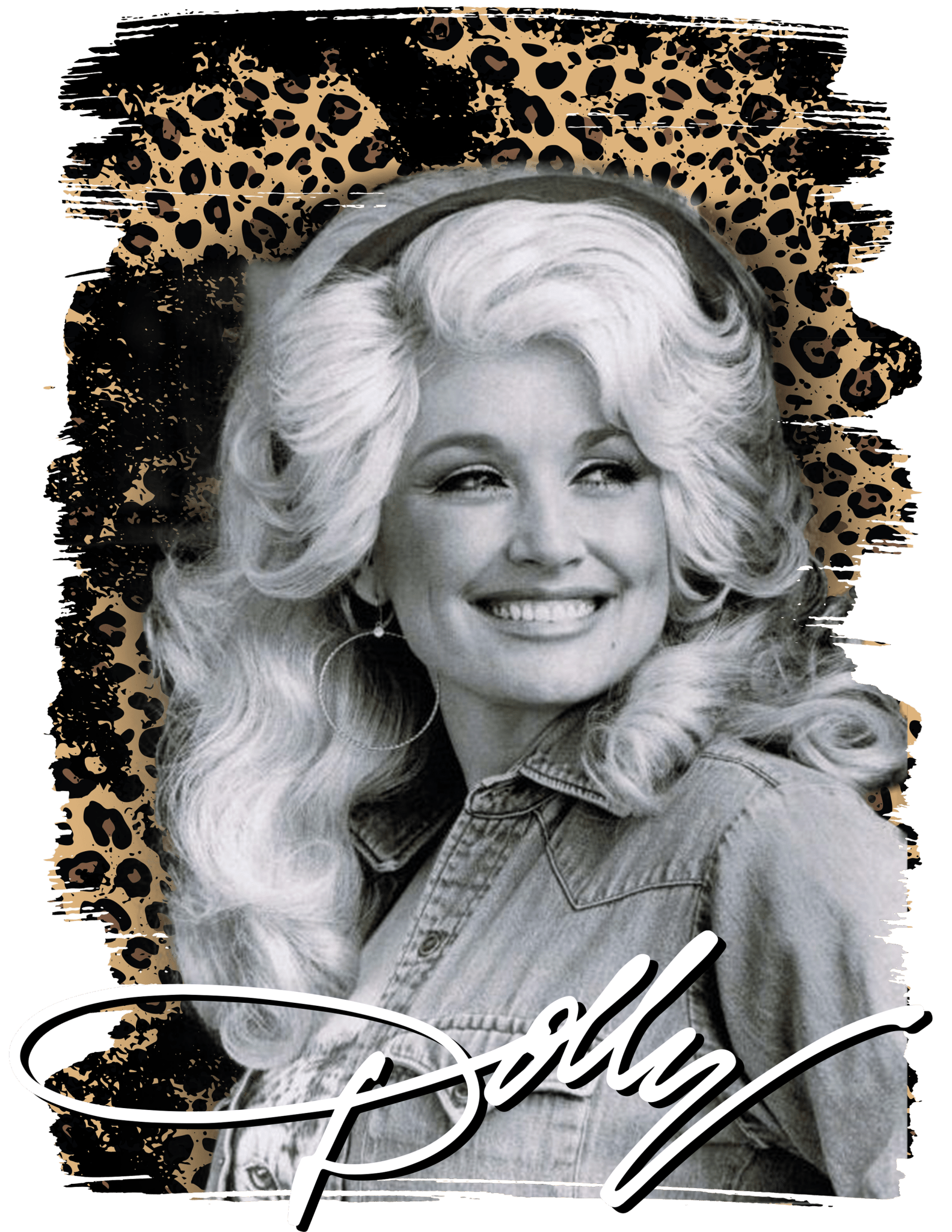 S20 - Leopard Dolly DTF Transfer - My Vinyl Craft