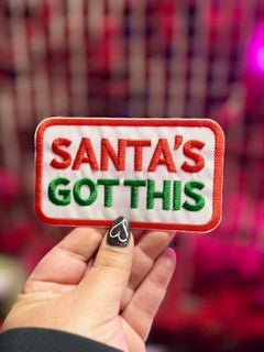 Santas Got This Iron On Patch - My Vinyl Craft