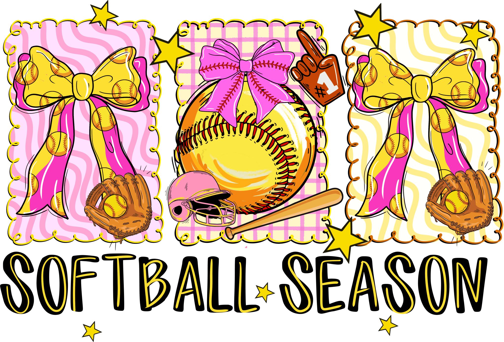 SB5 - Softball Season DTF Transfer - My Vinyl Craft