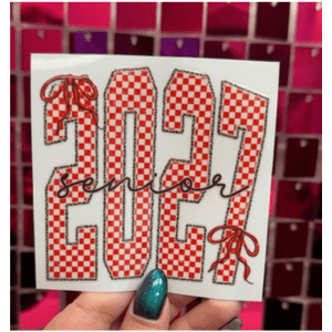 Senior 2027 Small UV DTF - My Vinyl Craft