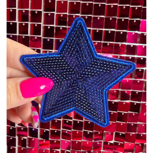 Sequins Stars Iron on Patch - My Vinyl Craft