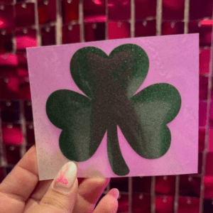 Shamrock Glitter Puff HTV Transfer **PRE - ORDER** - My Vinyl Craft