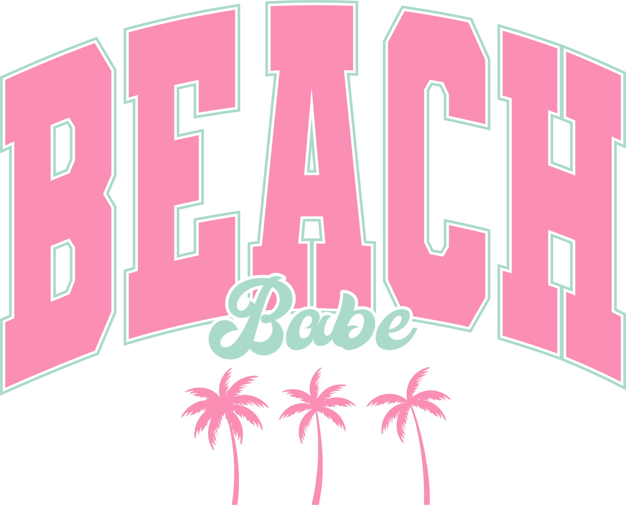 SM11 - Beach Babe DTF Transfer - My Vinyl Craft