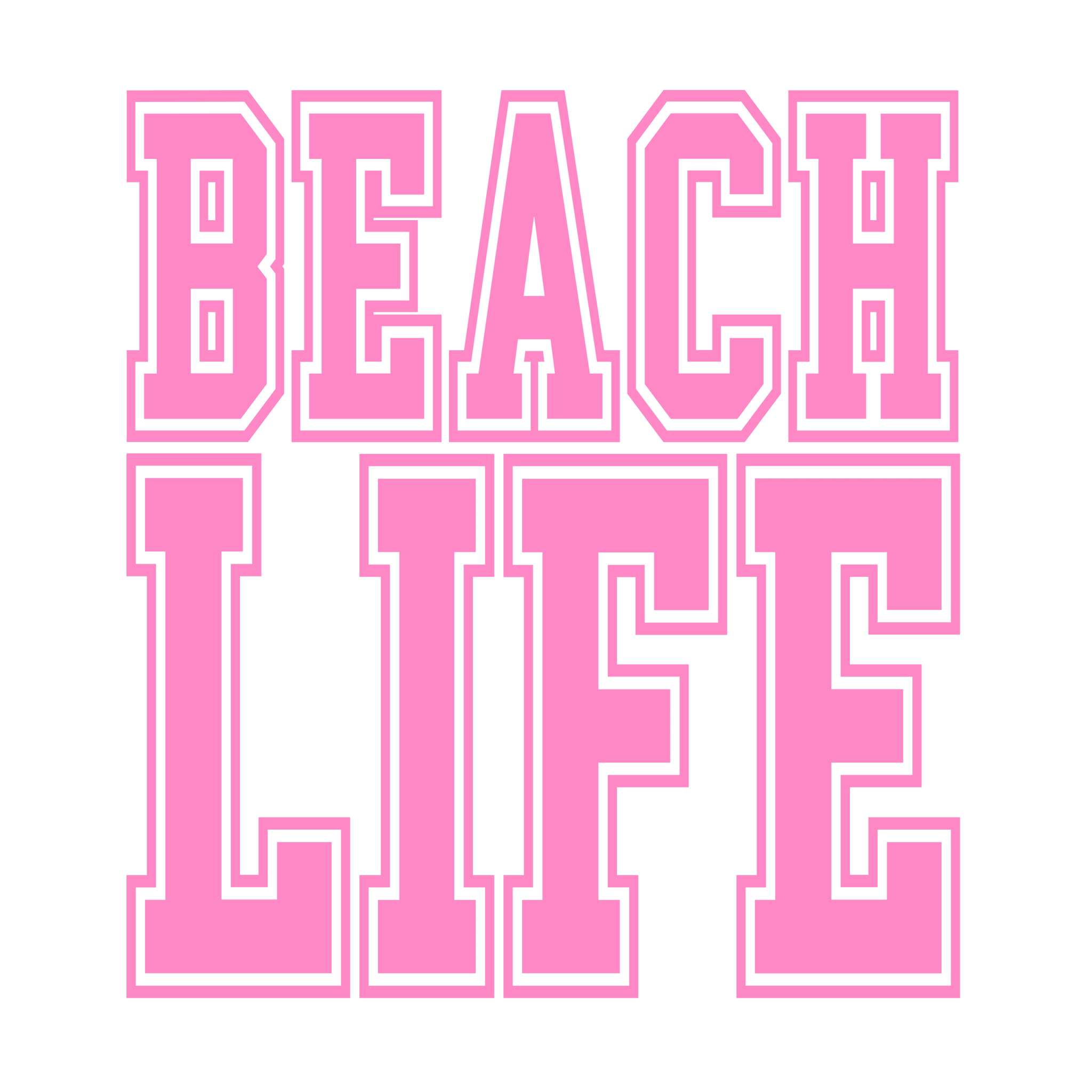 SM6 - Beach Life DTF Transfer - My Vinyl Craft