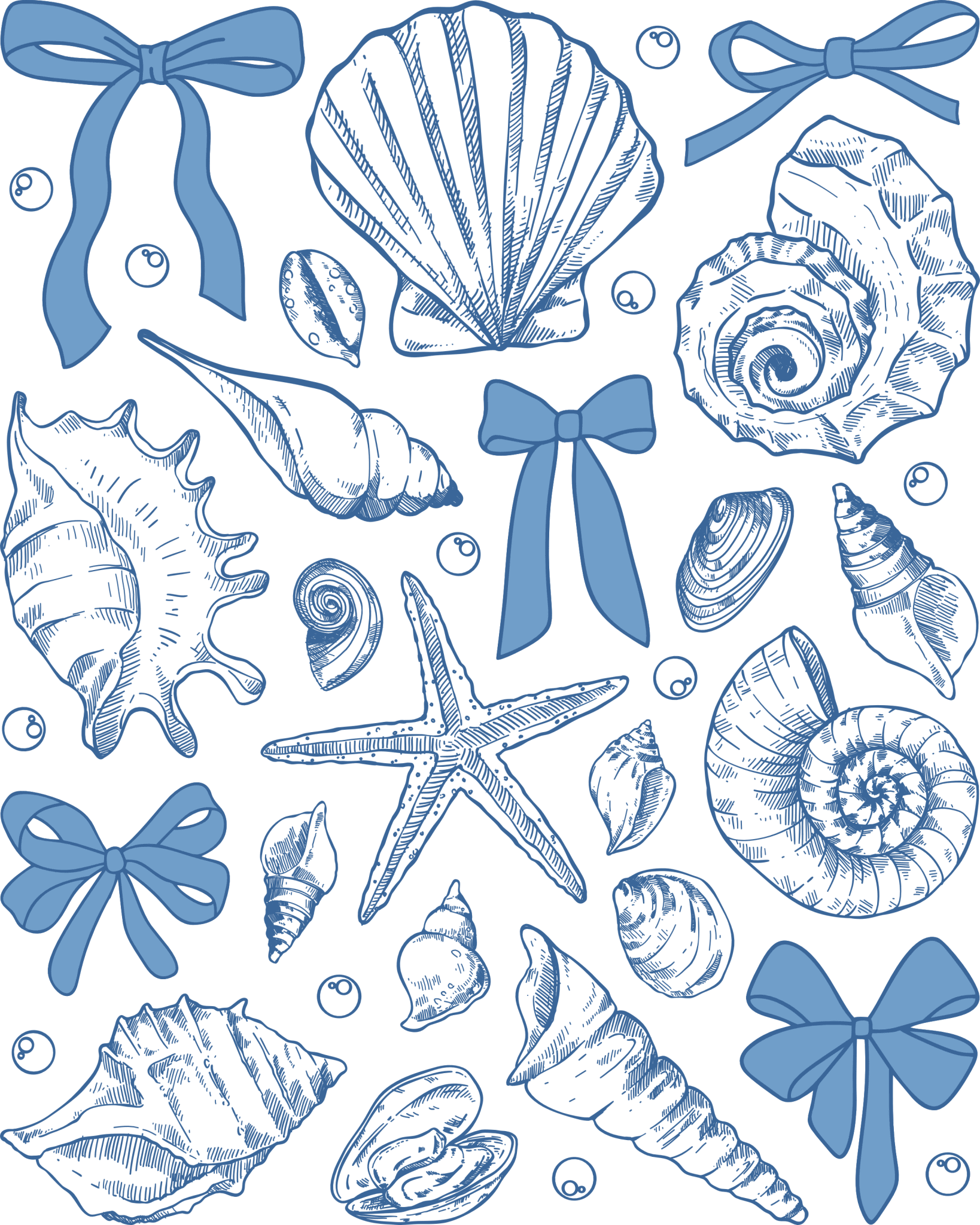 SM7 - Coquette Seashell DTF Transfer - My Vinyl Craft
