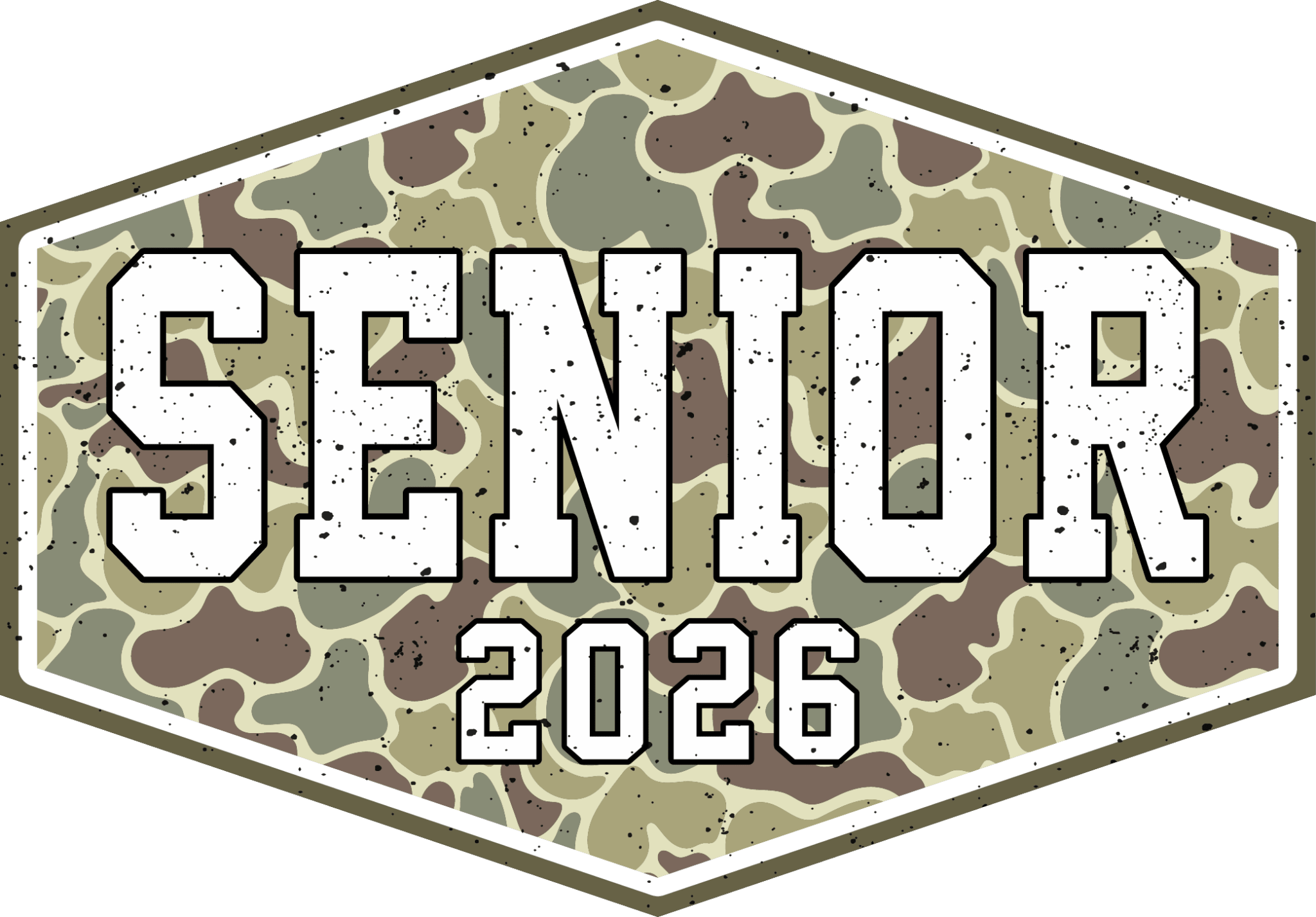 SN2 - Senior Camo DTF Transfer - My Vinyl Craft