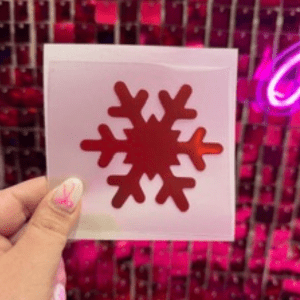Snowflake Metallic Puff HTV Transfer **PRE - ORDER** - My Vinyl Craft