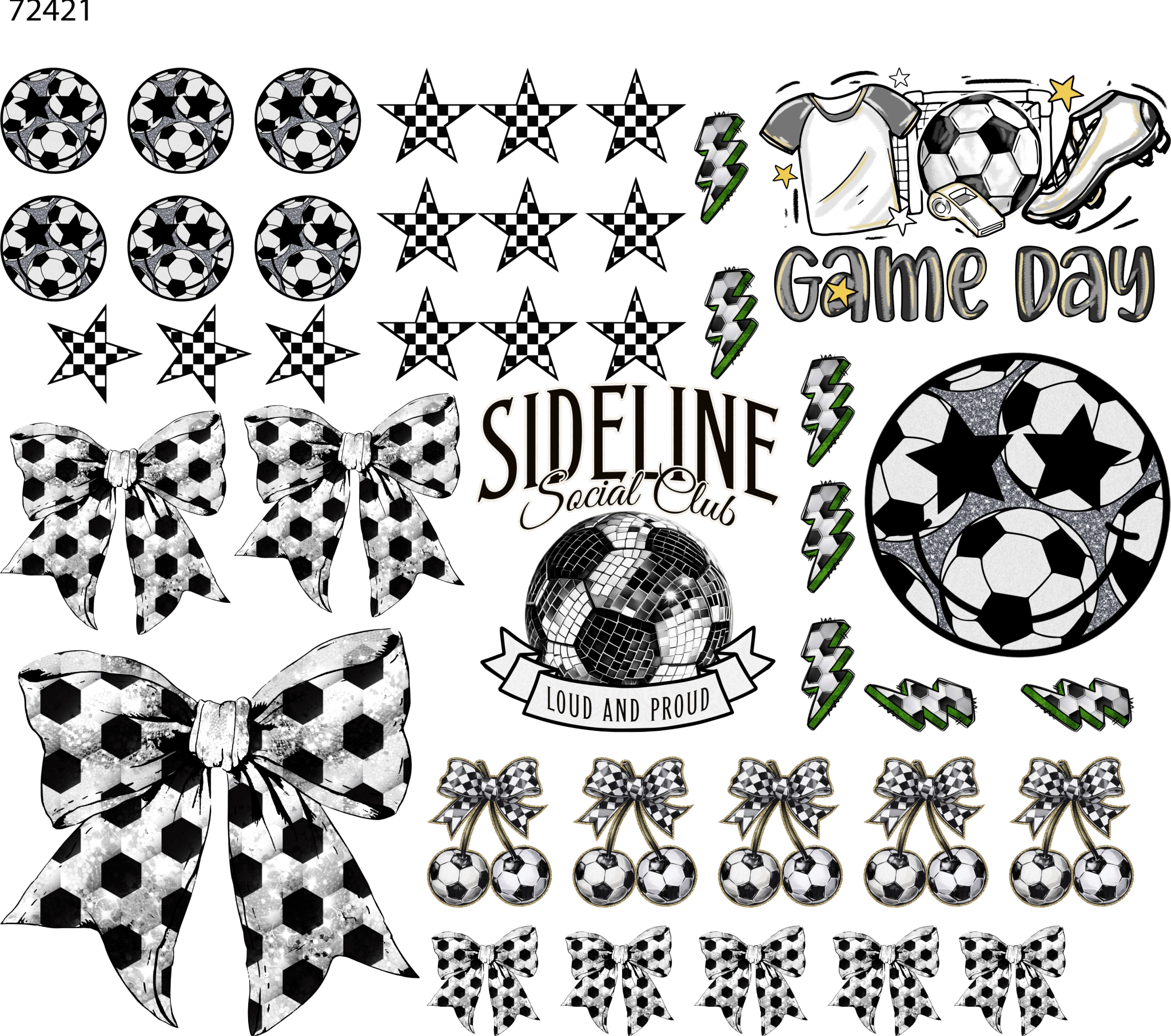 Soccer Element UV DTF Sheet - My Vinyl Craft