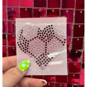 Soccer Heart Rhinestone Transfer - My Vinyl Craft