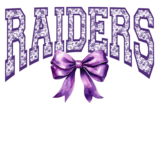 SP11 - Raiders Bow DTF Transfer - My Vinyl Craft