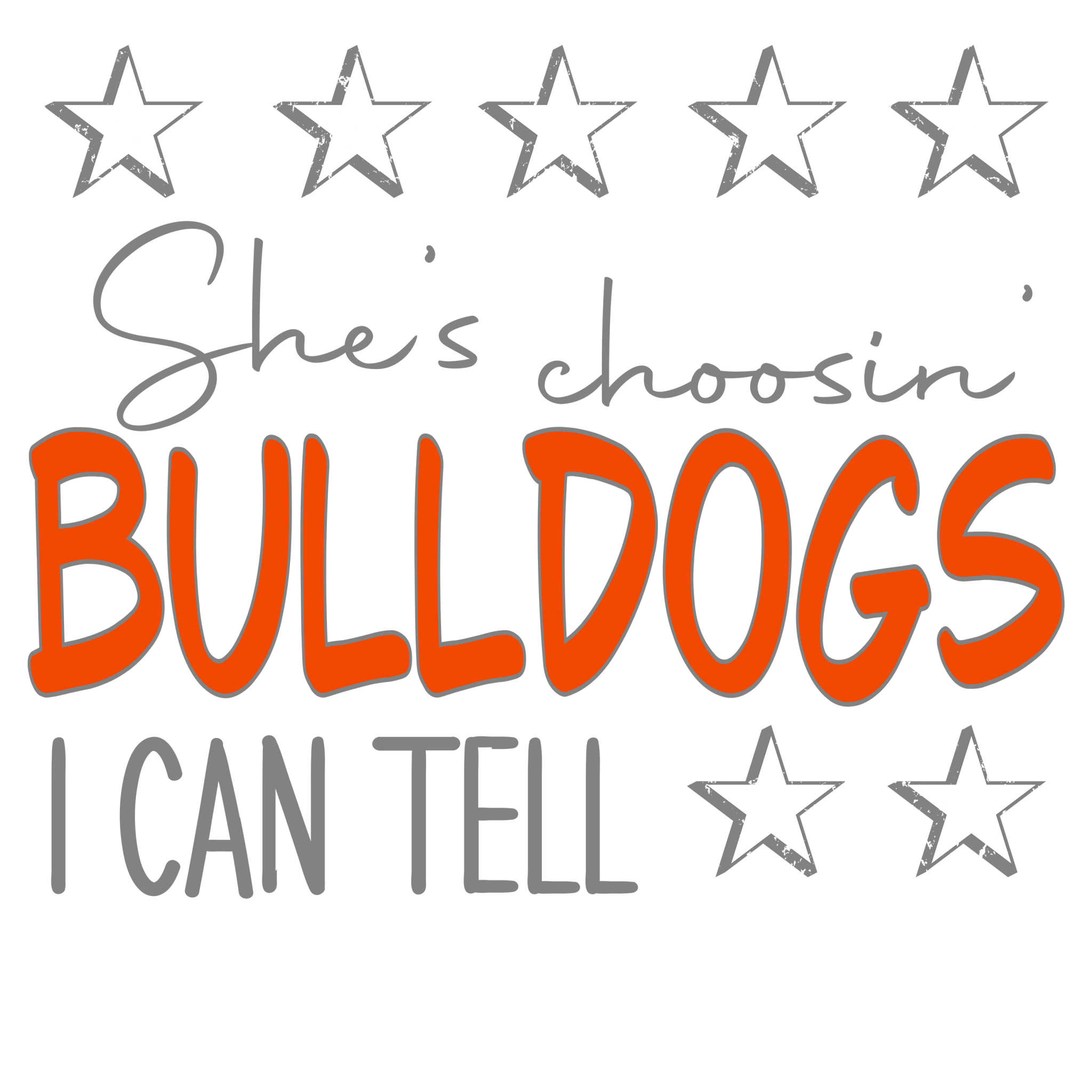 SP2 - Choosin Bulldogs DTF transfers - My Vinyl Craft