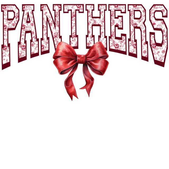 SP2 - Panthers Bow DTF Transfer - My Vinyl Craft
