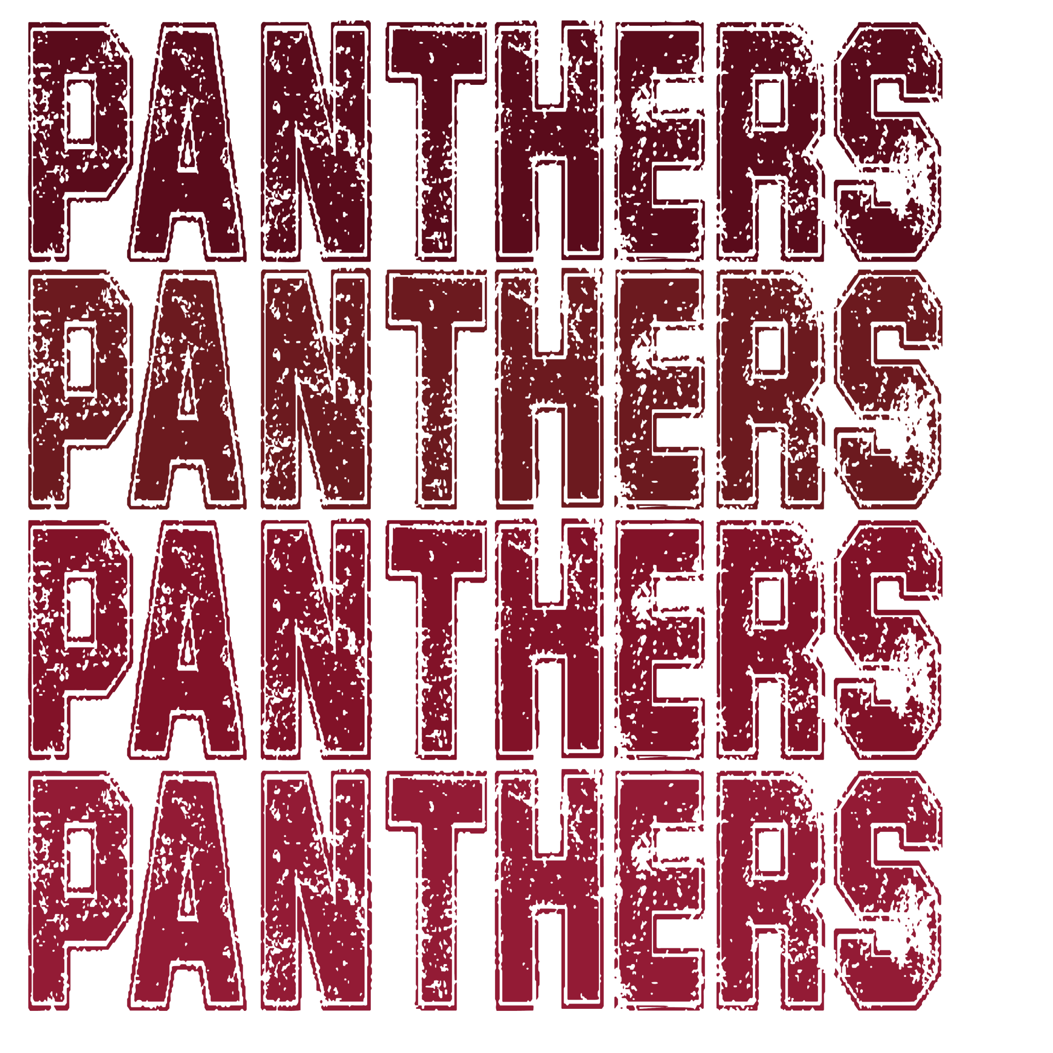 SP26 - Ombre Panthers Maroon DTF Transfer - My Vinyl Craft