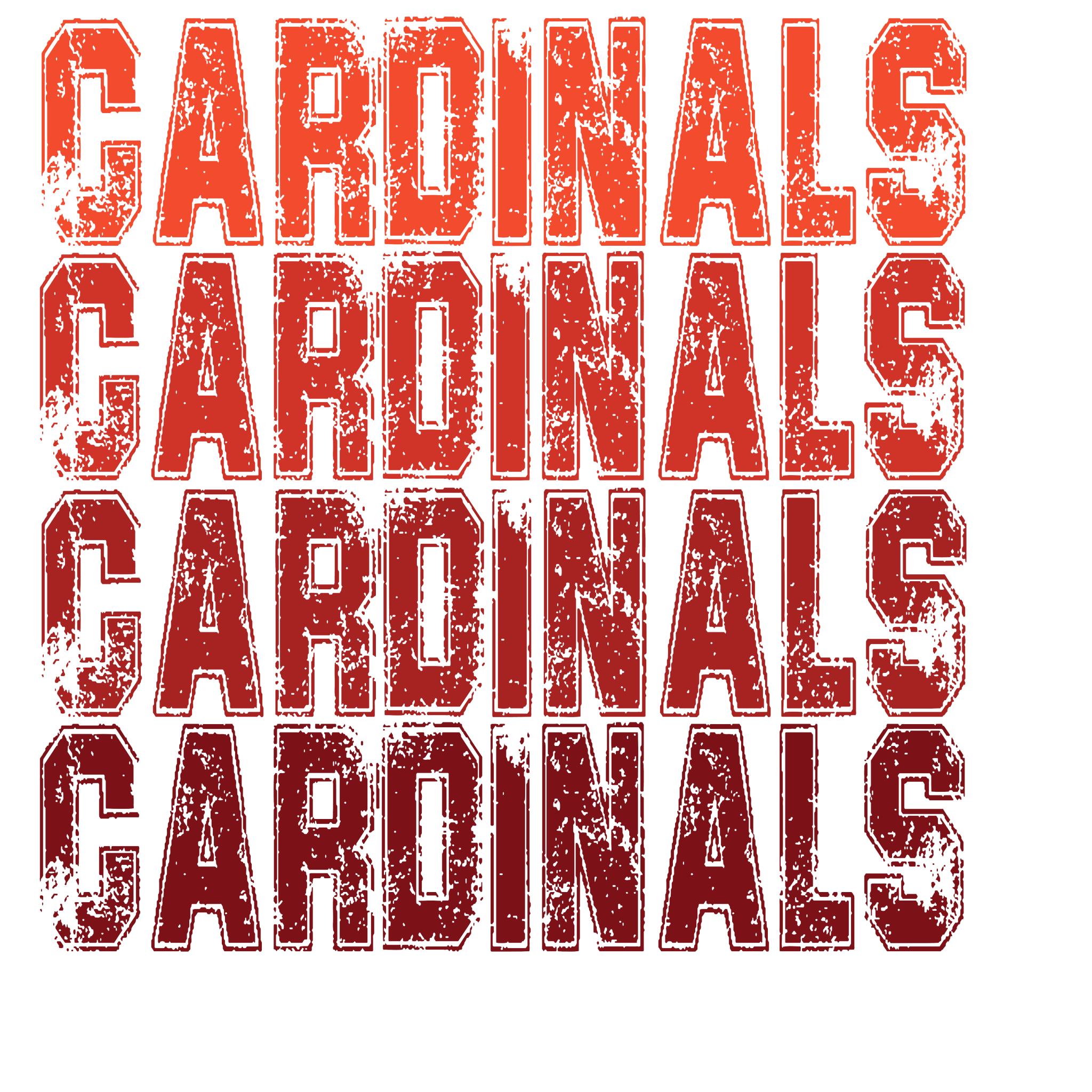 SP27 - Ombre Cardinals DTF Transfer - My Vinyl Craft