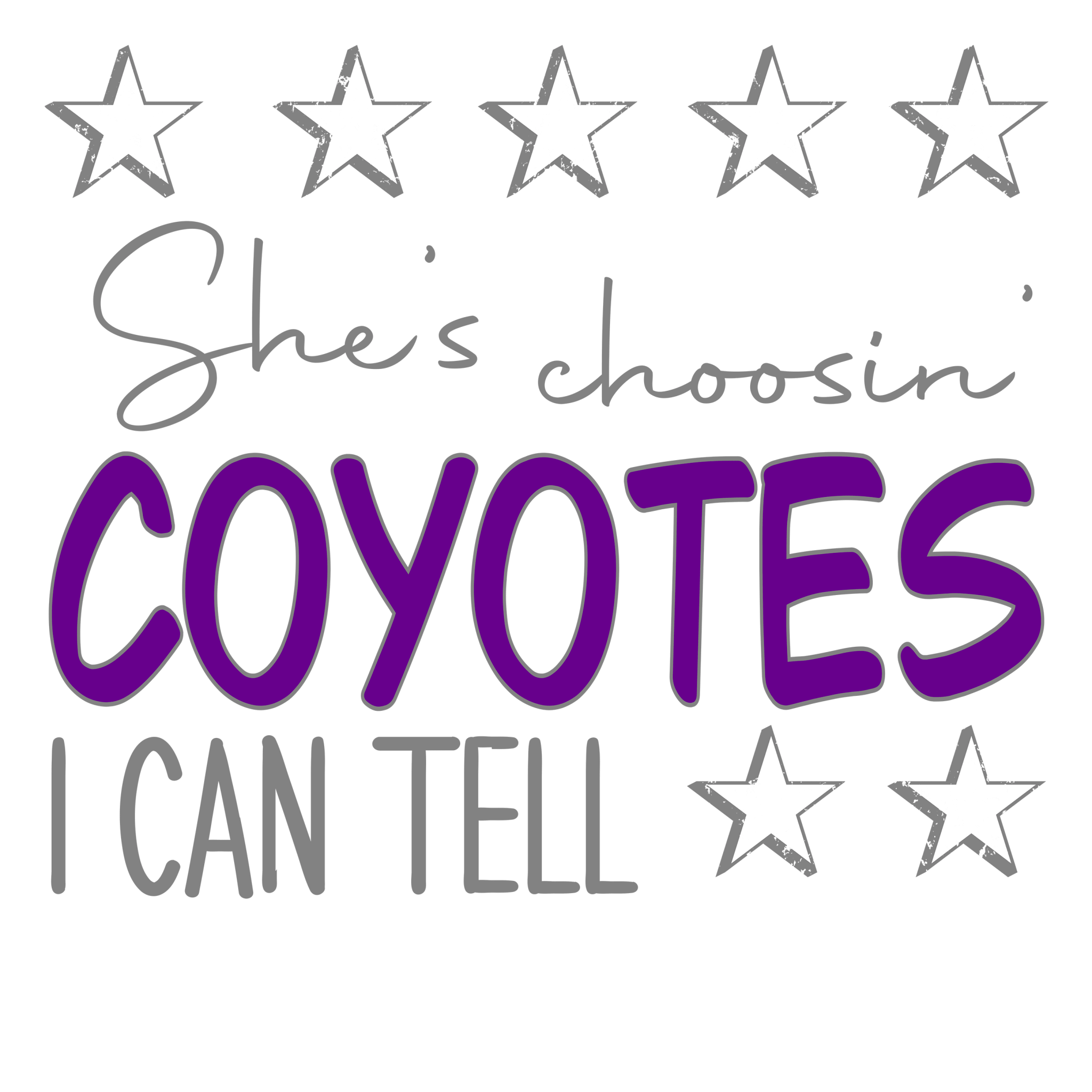 SP3 - Choosin Coyotes DTF transfers - My Vinyl Craft