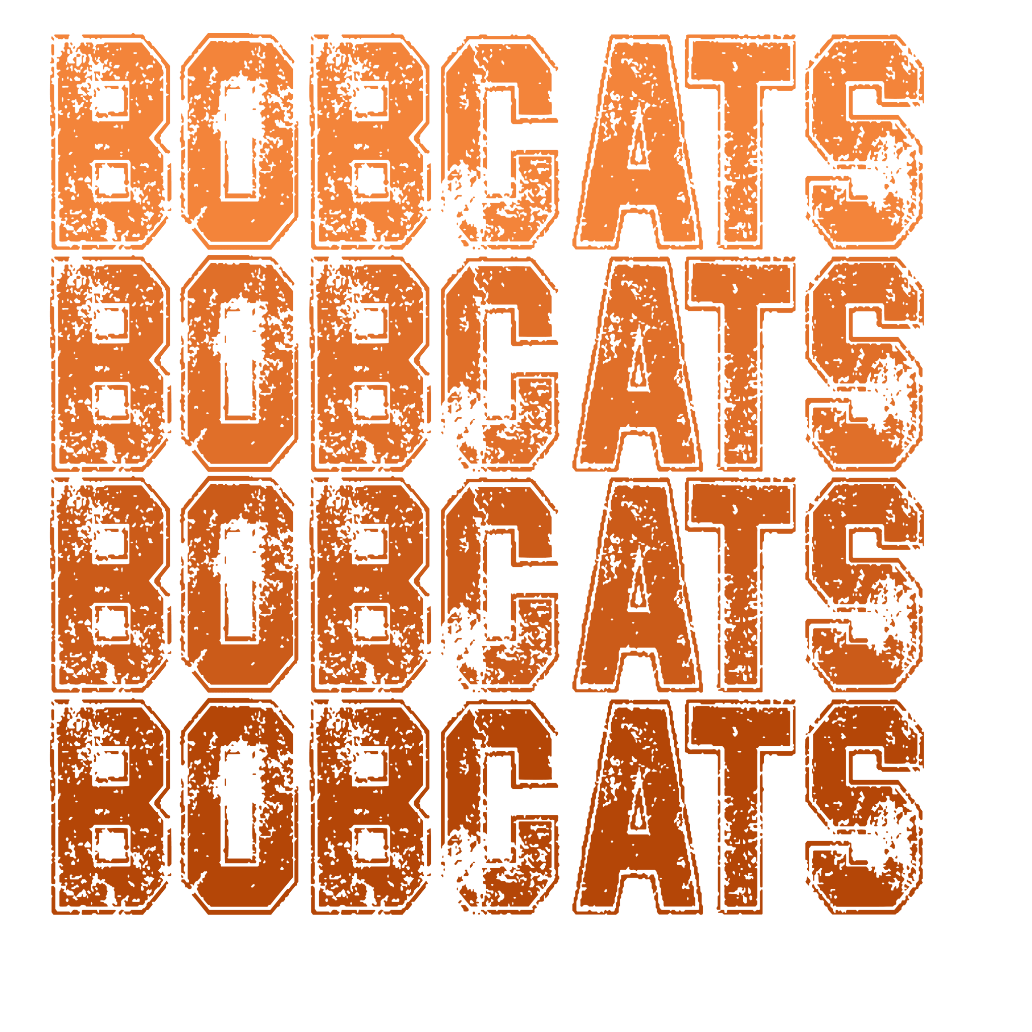 SP30 - Ombre Bobcats DTF Transfer - My Vinyl Craft