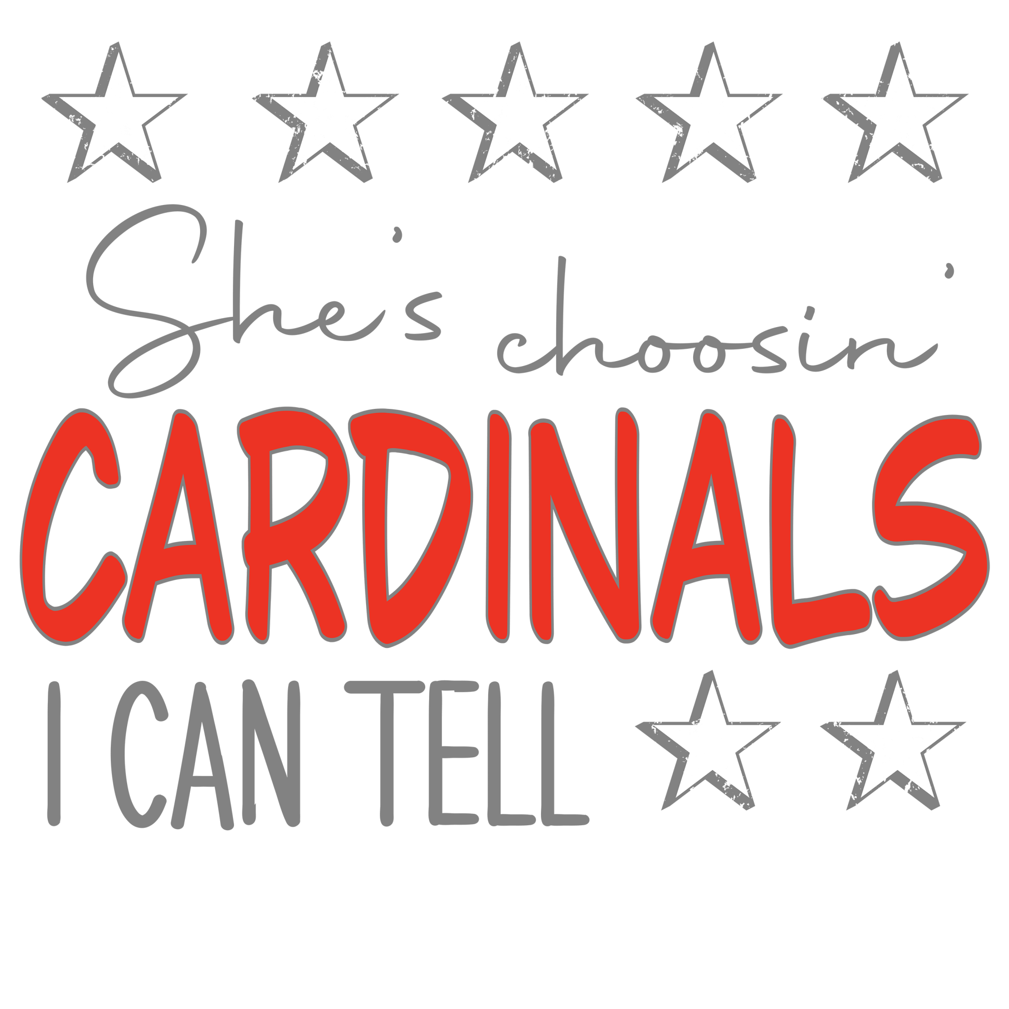 SP4 - Choosin Cardinals DTF transfers - My Vinyl Craft